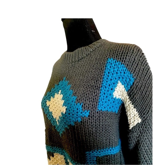 SANTANA CHUNKY KNIT CARDIGAN Crewneck Size Large Acadamia Casual Cabinco… - Picture 5 of 10